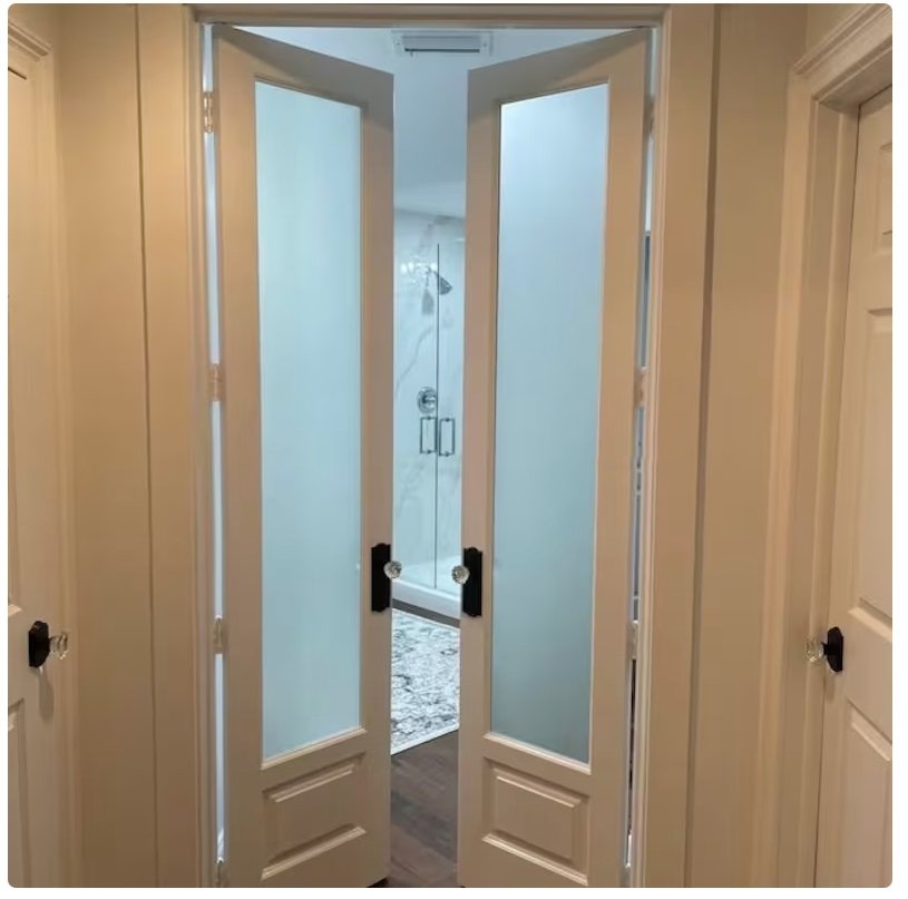 bathroom wood door
