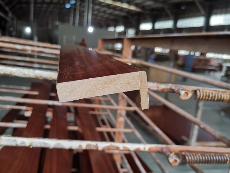 wood door frame lines