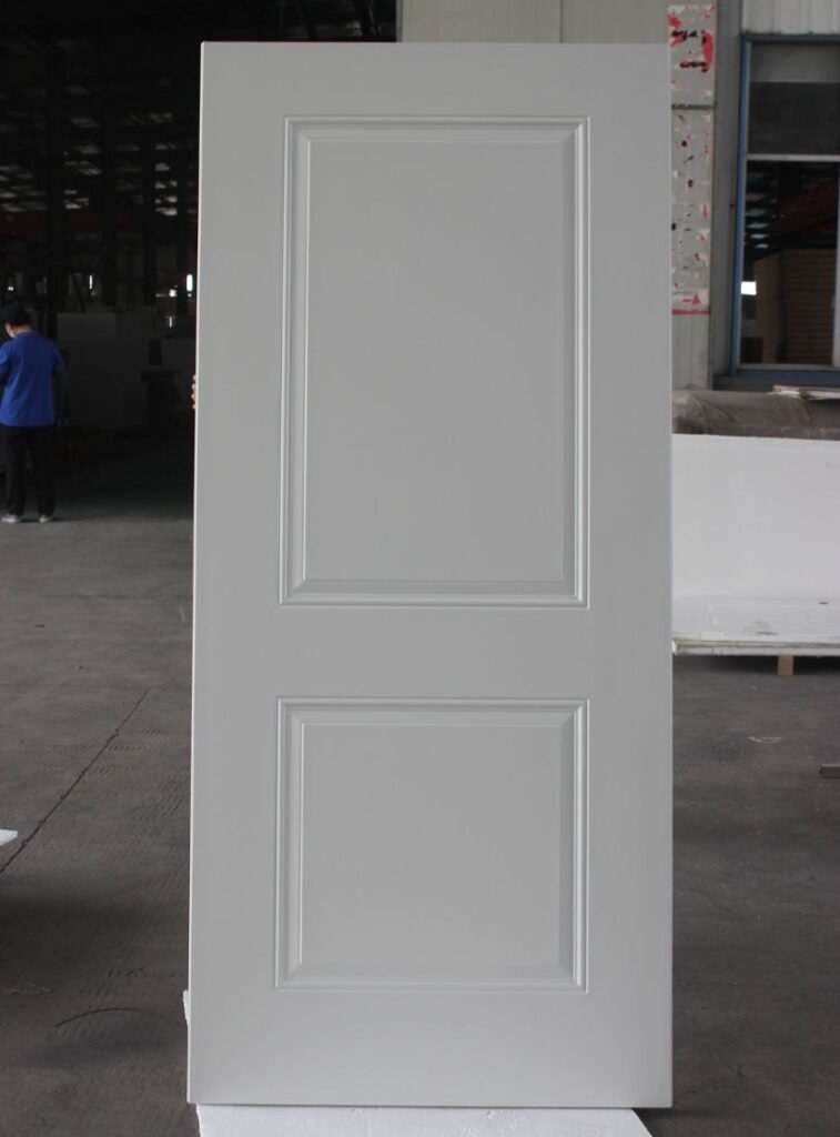 two panel interior steel door