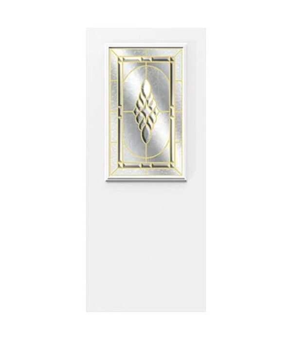 1 panel steel door with glass