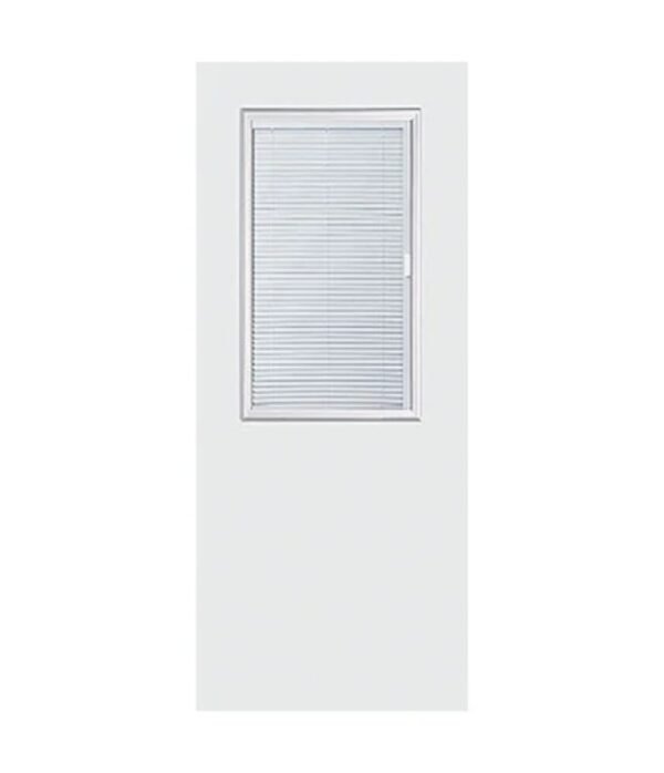 1 panel steel door with louver glass