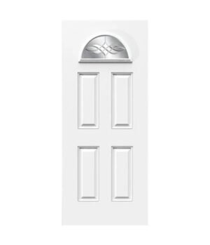 glass steel panel door