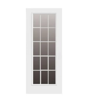 steel panel door with glass