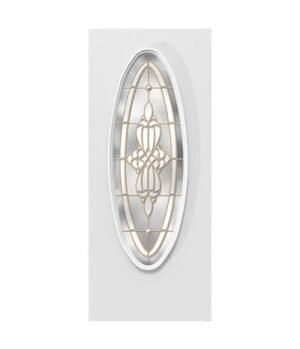 Steel glass panel door