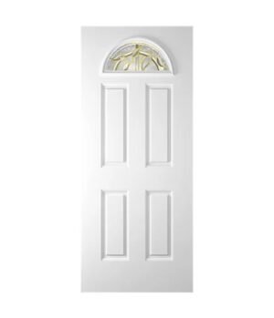 Glass steel panel door
