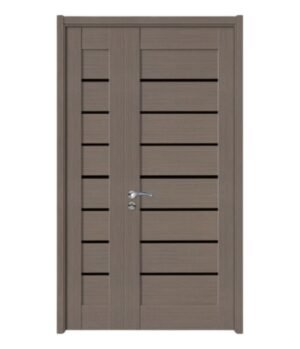one half wood glass door