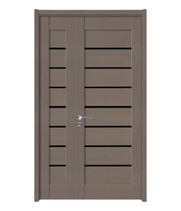 one half wood glass door