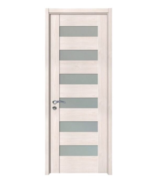 Panel wood glass door