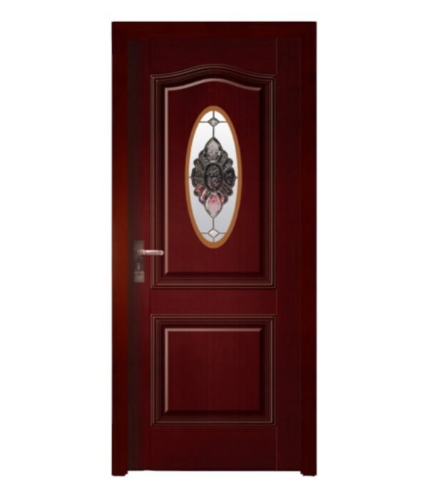 china glass solid wood door