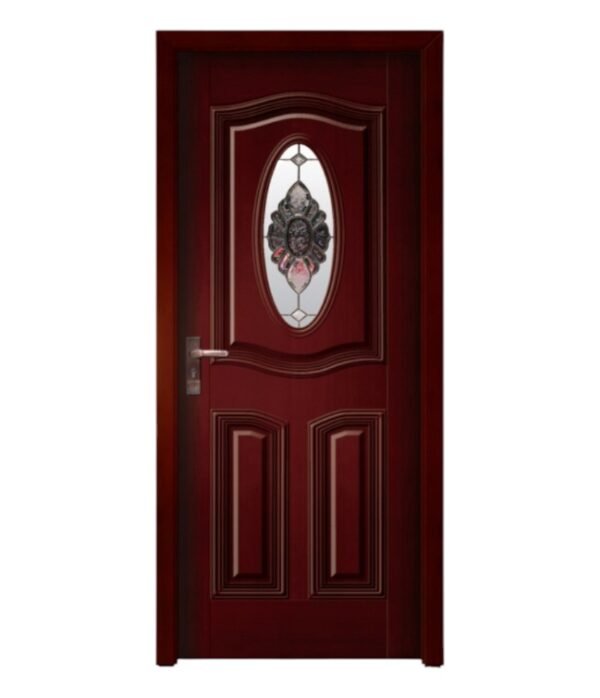 glass solid wood door