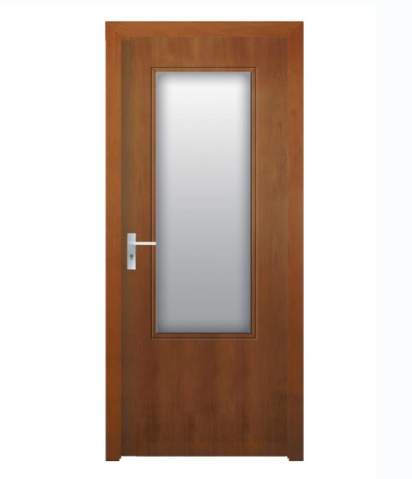 glass solid wood door