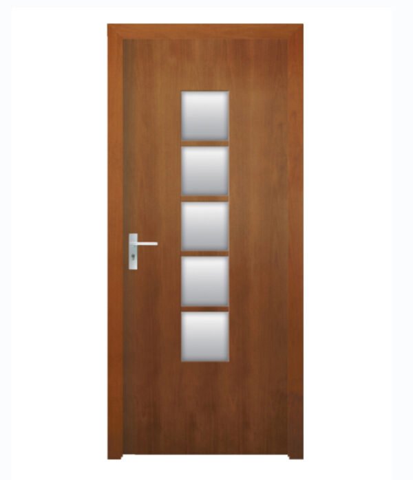 glass solid wood door