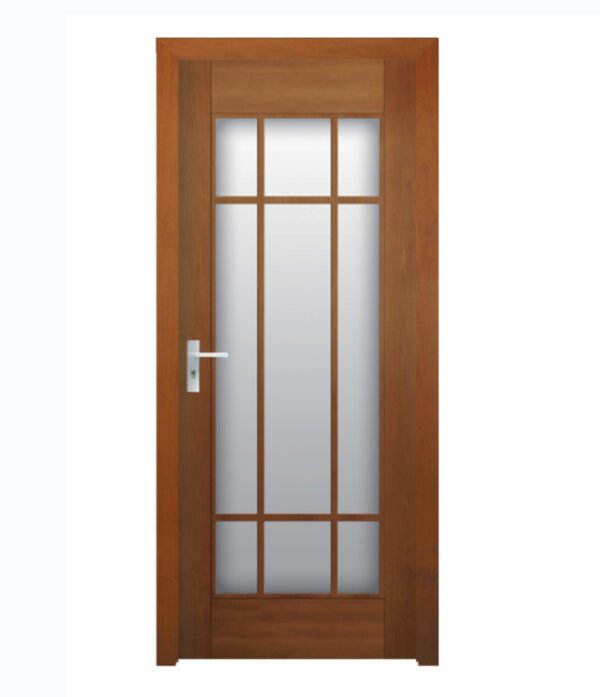 glass wood door