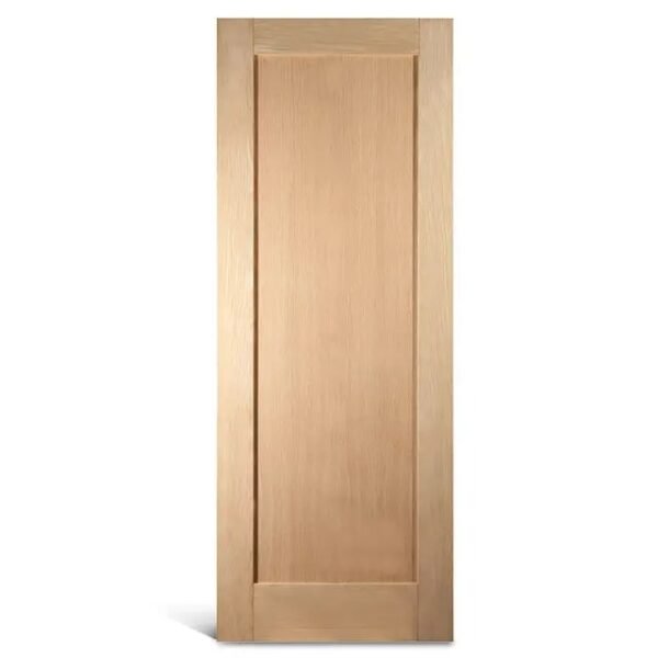 1 panel solid core wood door with wood veneer read for paint
