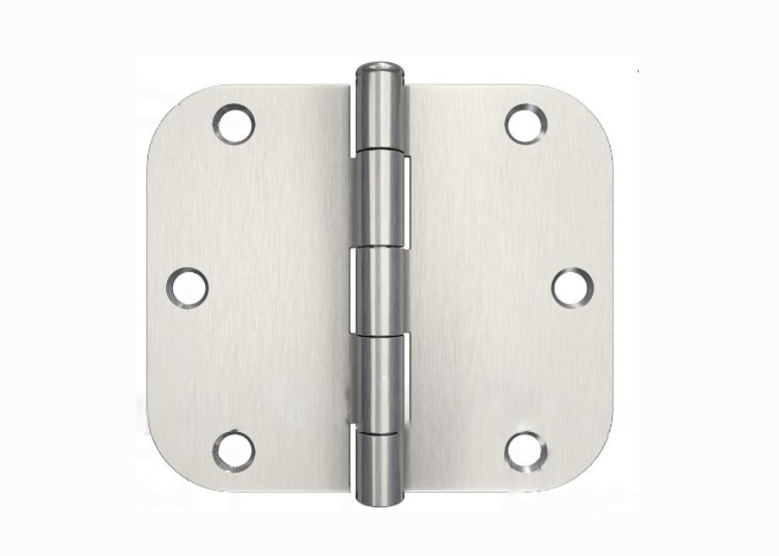 Brushed Nickel hinge