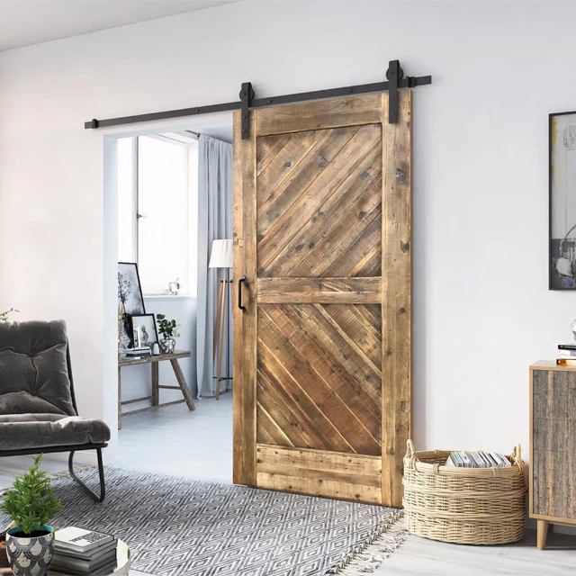 Reclaimed wood barn door