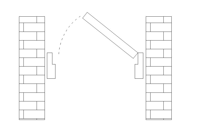 no wall on two side